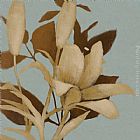 Foliage on Teal I by Lanie Loreth